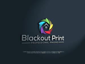 Blackout Print / Professional Imaging | Logo Design by ZJ Design
