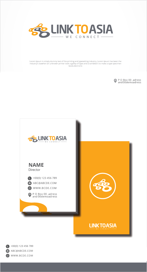 Logo-Design von graphicevolution für Link to Asia  | Design #26152941