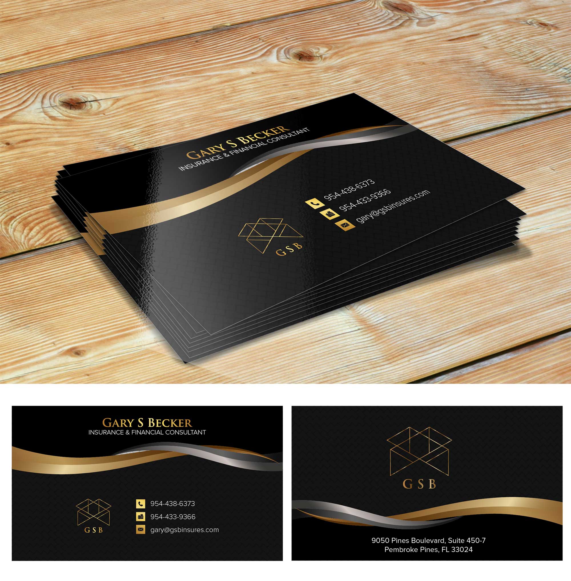 Business Card Design by Shumaila Kiran for "Gary S. Becker, Inc." | Design #26130039