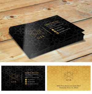 Design de Carte de Visite par Shumaila Kiran pour "Gary S. Becker, Inc." | Design : #26130041
