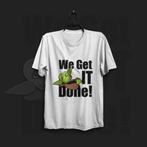 We get IT done!  - Design for an IT department with a twist! | Diseño de Camiseta por fallingpixels