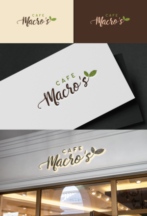 Macro's Cafe or Cafe Macro's  | Logo Design by Paperfox Designs