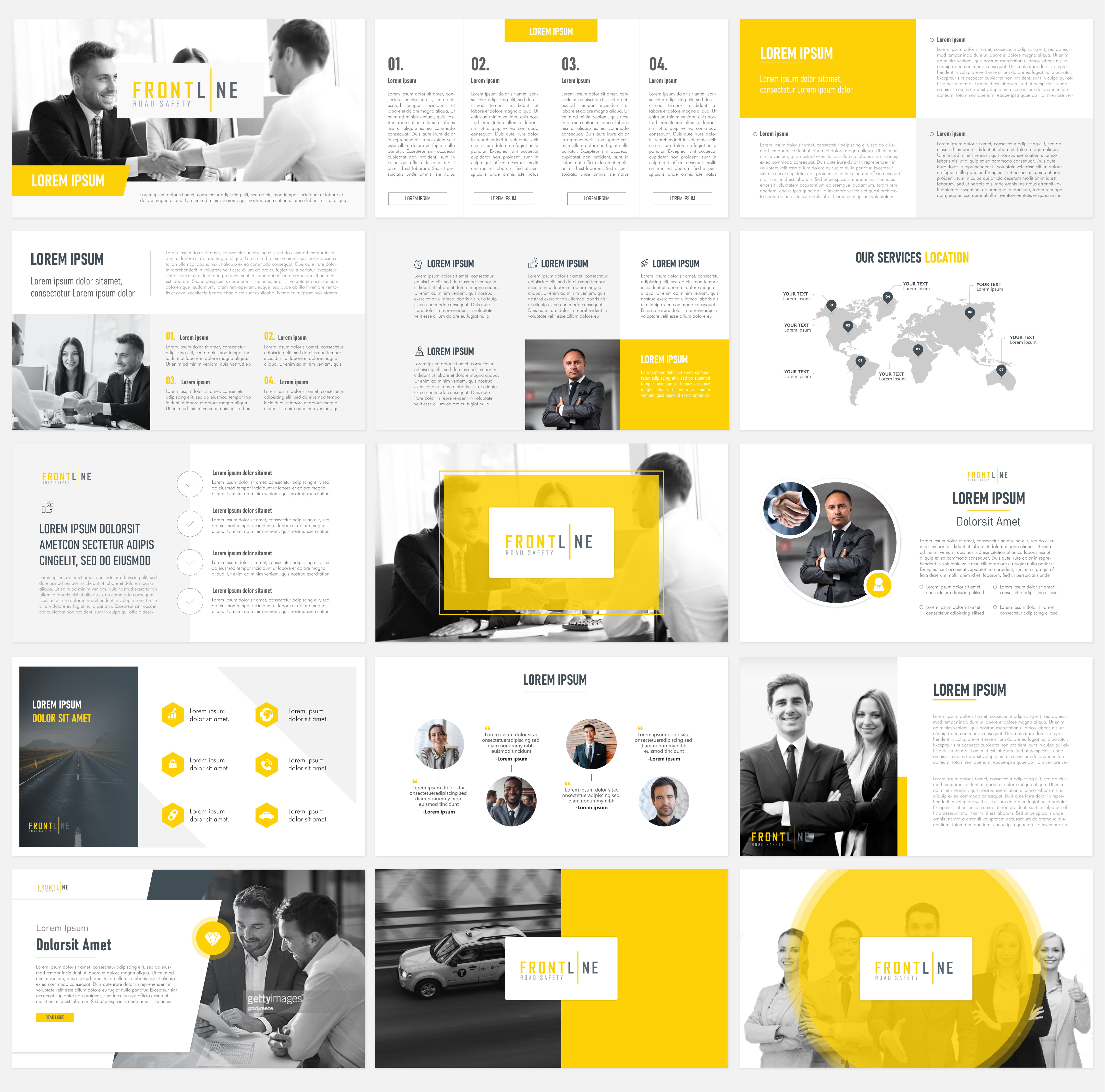 PowerPoint Design by Kartik 41 for Frontline Road Safety | Design #26155422