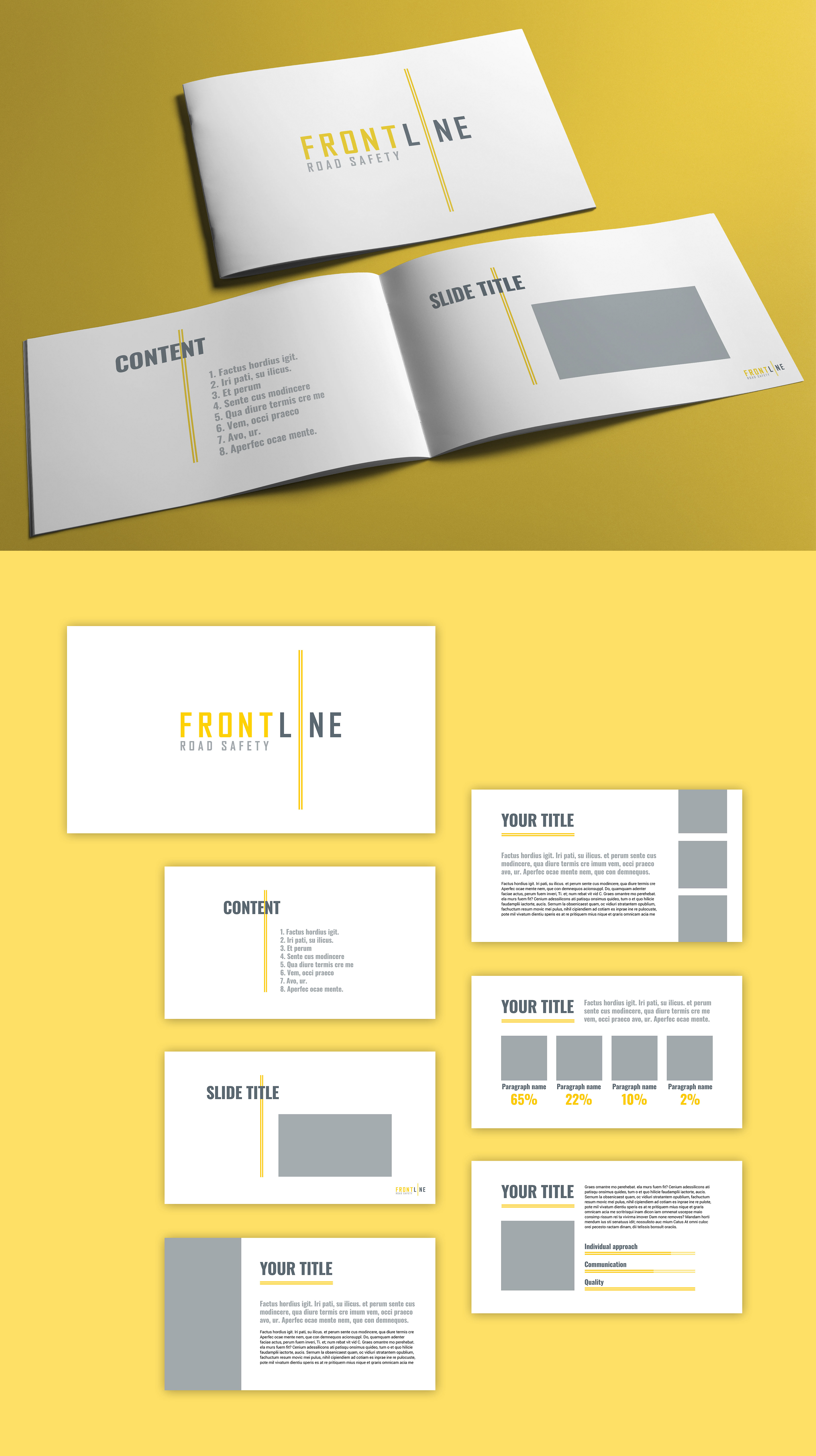 PowerPoint Design by Ulyana K. for Frontline Road Safety | Design #26153429