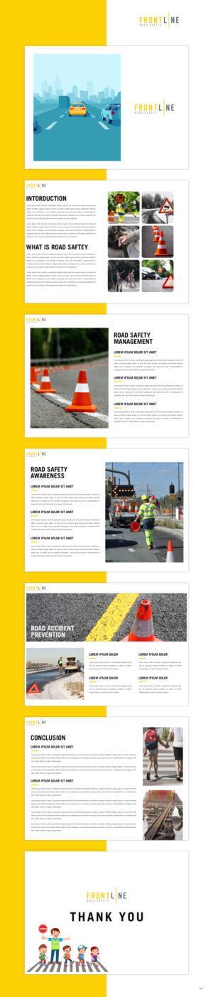 PowerPoint Design by pb for Frontline Road Safety | Design: #26130279