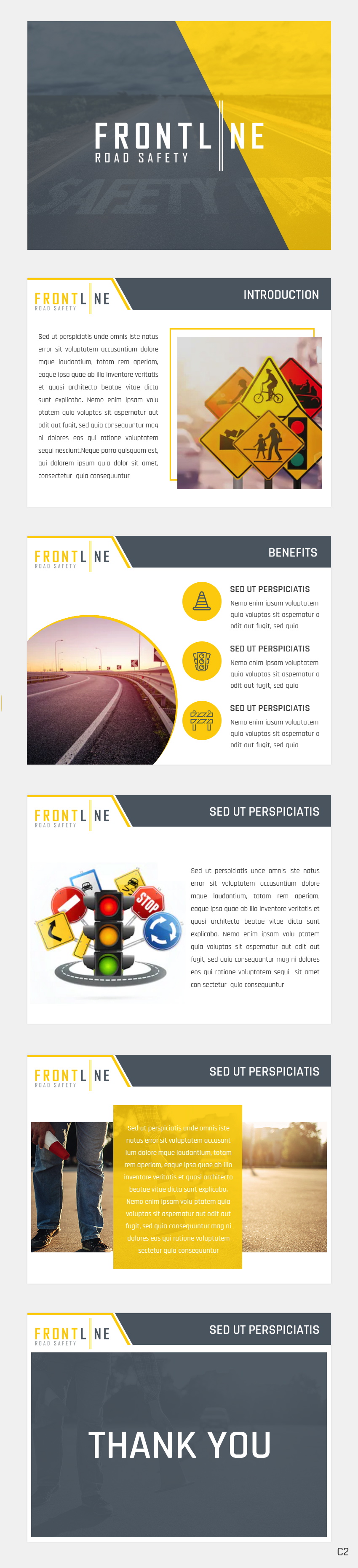 PowerPoint Design by pb for Frontline Road Safety | Design #26130280