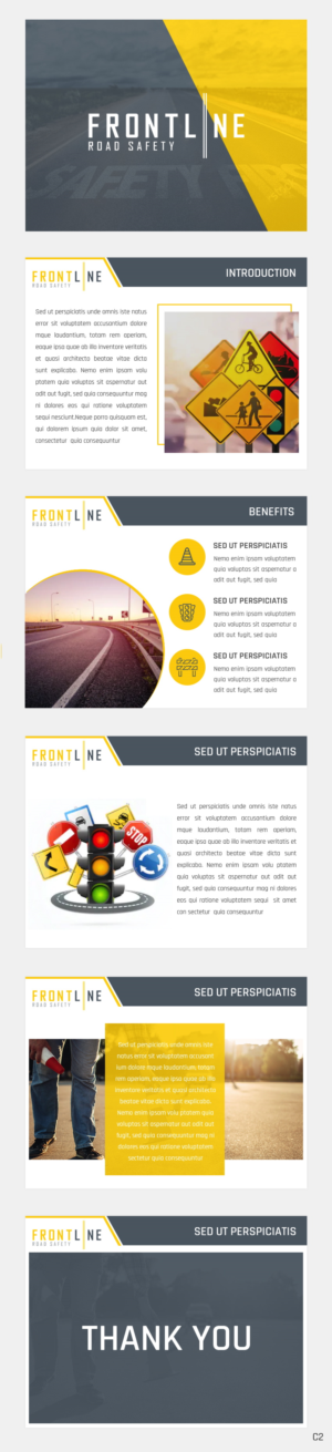 PowerPoint Design by pb for Frontline Road Safety | Design: #26130280