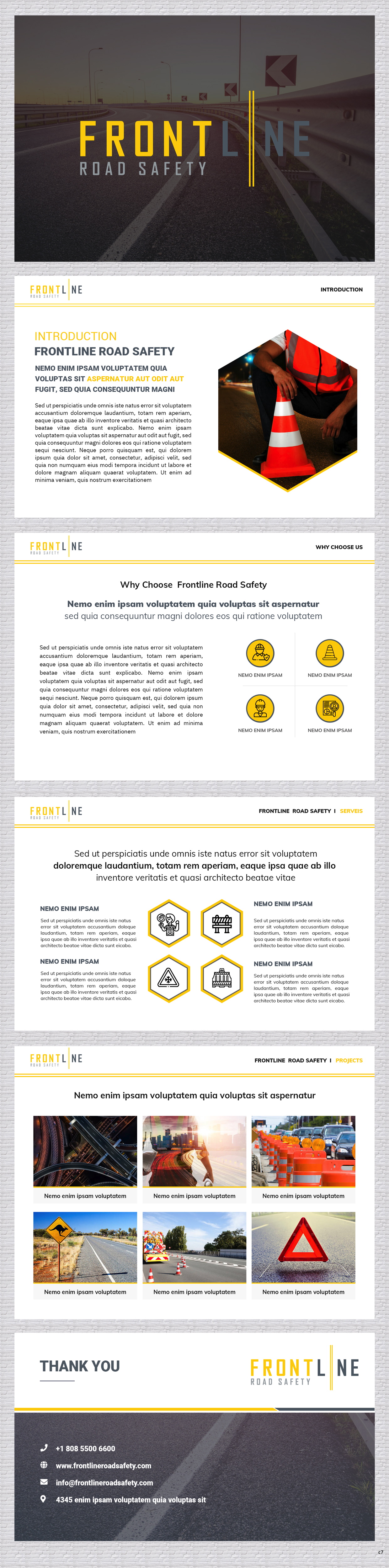 PowerPoint Design by pb for Frontline Road Safety | Design: #26130282