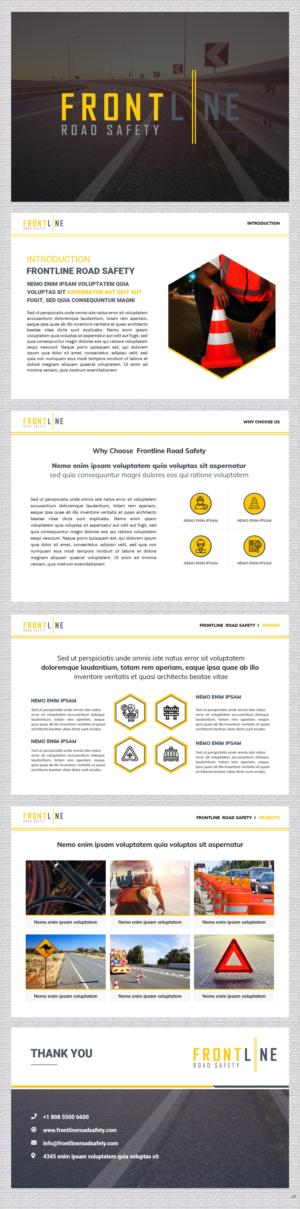 Diseño de PowerPoint por pb para Frontline Road Safety | Diseño #26130282