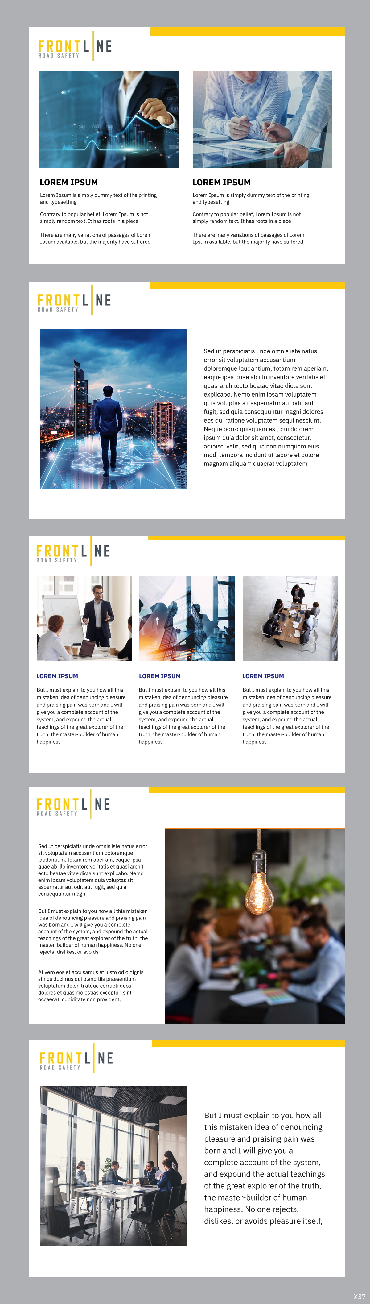 PowerPoint Design by pb for Frontline Road Safety | Design #26130289