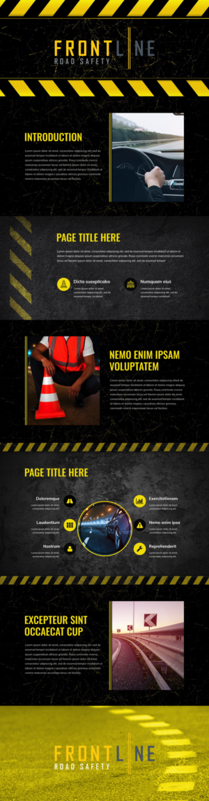 PowerPoint Design by pb for Frontline Road Safety | Design: #26144871
