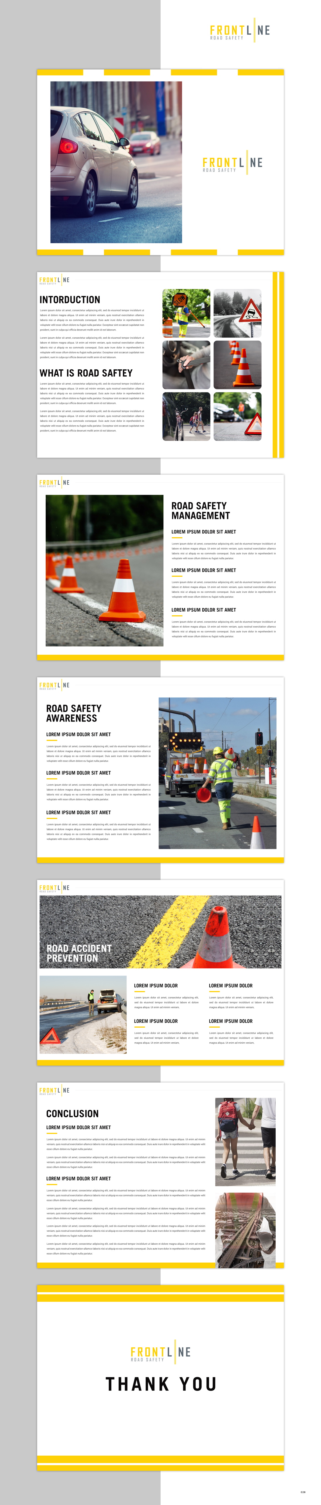 PowerPoint Design by pb for Frontline Road Safety | Design #26144893