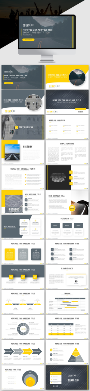 PowerPoint Design by IndreDesign for Frontline Road Safety | Design: #26130184