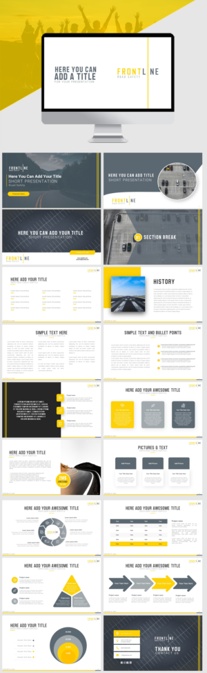 PowerPoint Design by IndreDesign for Frontline Road Safety | Design: #26165814