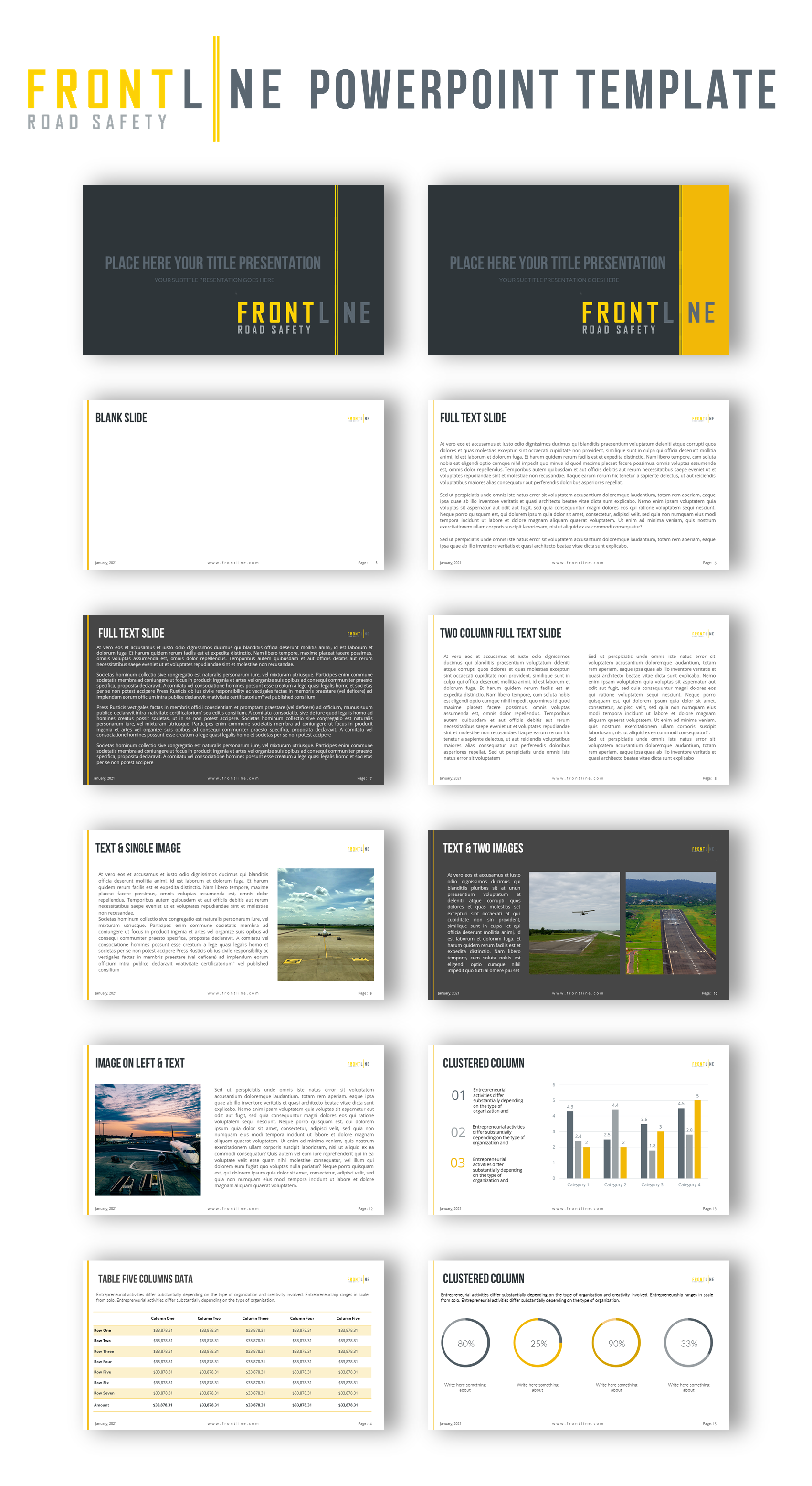 PowerPoint Design by joseborgesbarboza 2 for Frontline Road Safety | Design #26159839