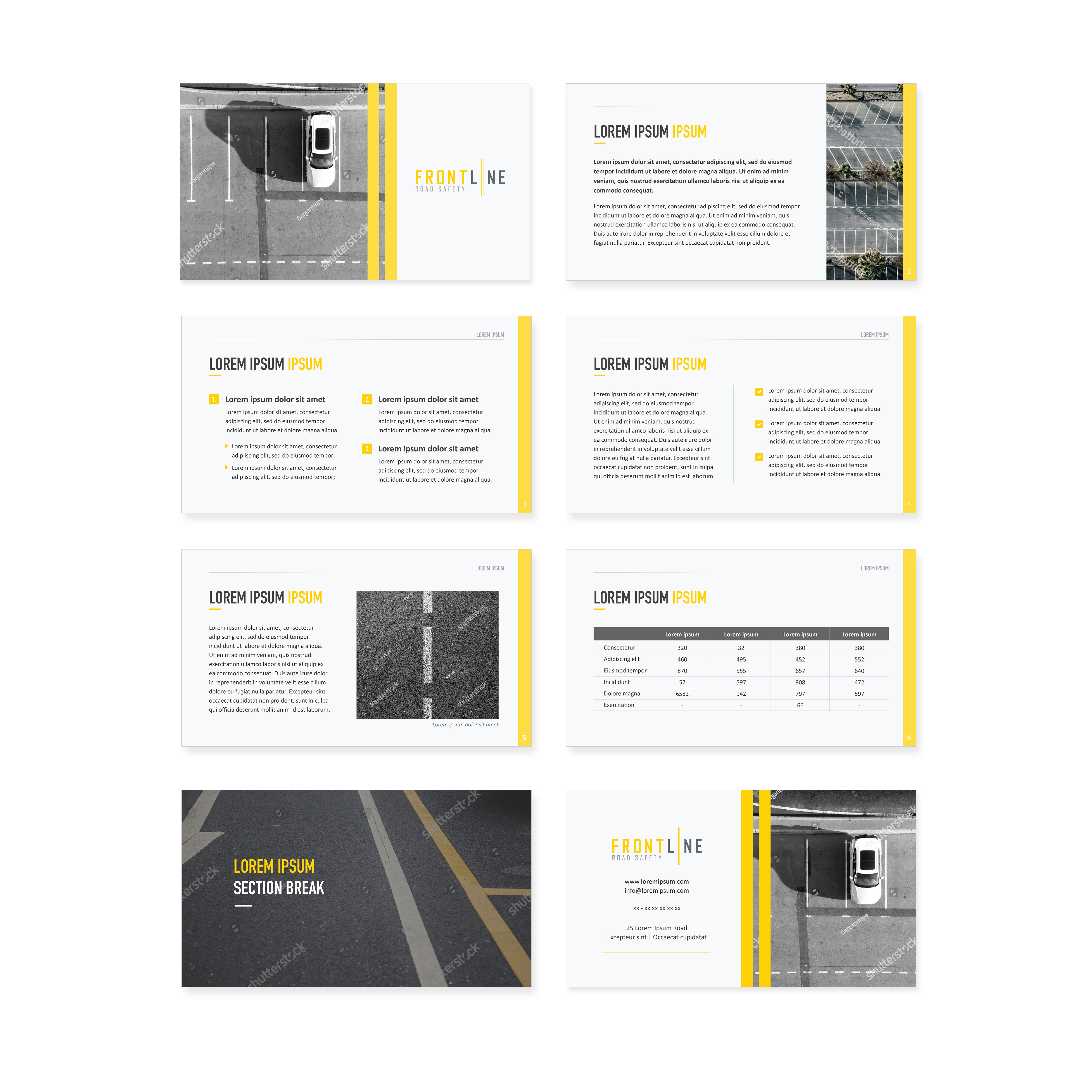 PowerPoint Design by fernandasuzk for Frontline Road Safety | Design #26163825