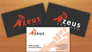 Business Card Design - Zeus Unwired | Business Card Design by Sbss