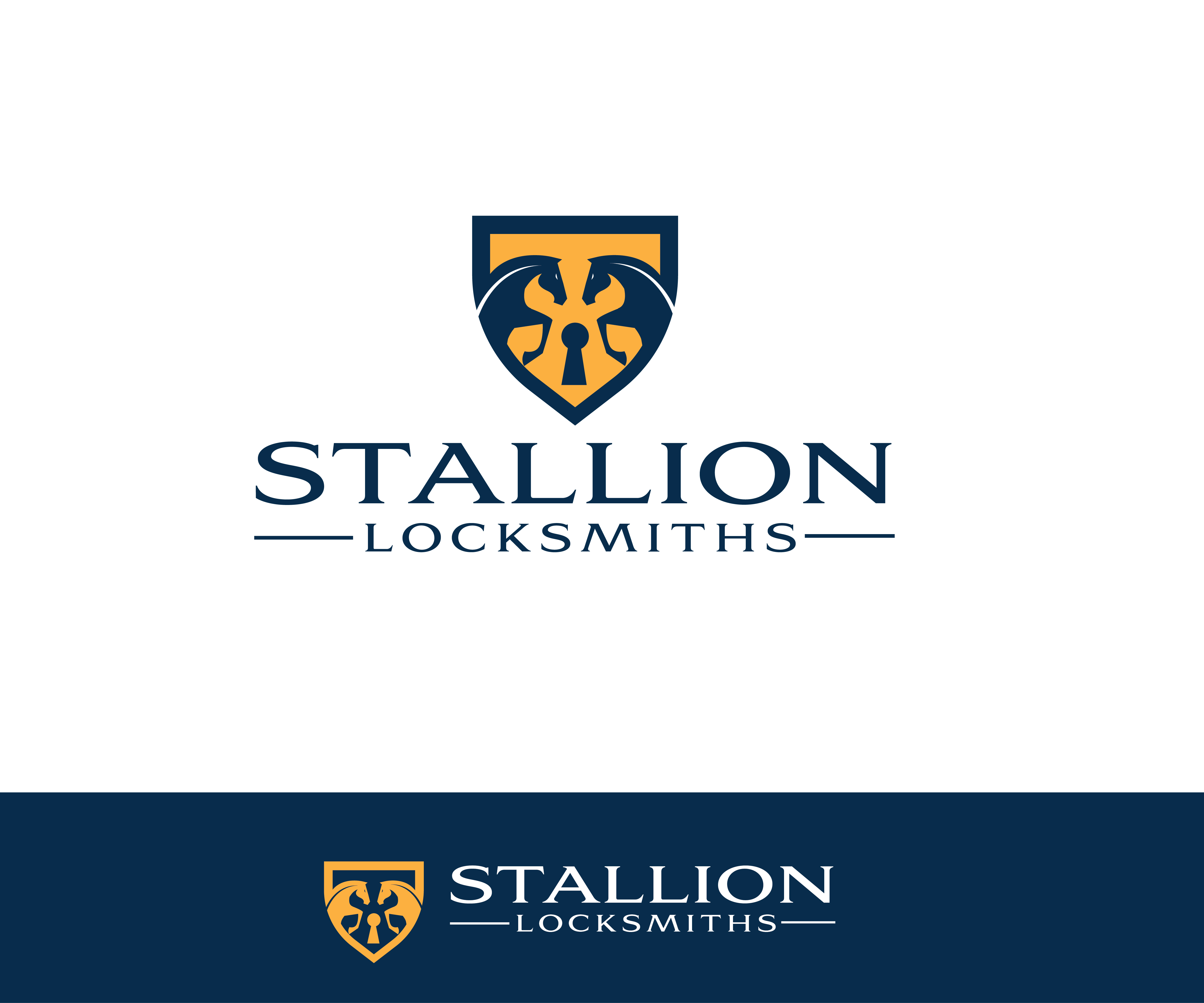 Logo-Design von renderman für STALLION LOCKSMITHS | Design #26131611