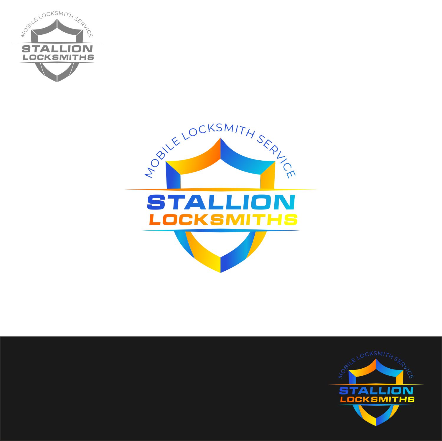 Logo Design by A10 for STALLION LOCKSMITHS | Design #26127362