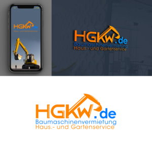 HGKW.de Baumaschinenvermietung, Haus- und Gartenservice | Logo Design by ICKE