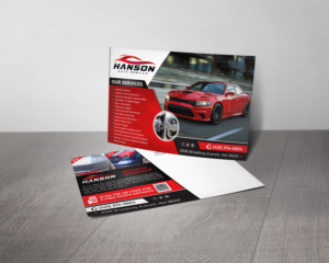 Diseño de Postal por alex989 para Hanson Auto Rebuild | Diseño: #26139181