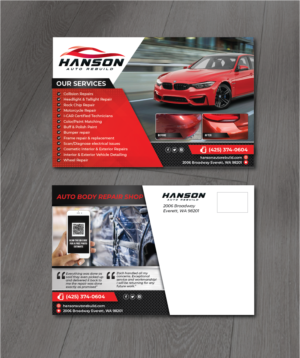 Diseño de Postal por alex989 para Hanson Auto Rebuild | Diseño: #26141684