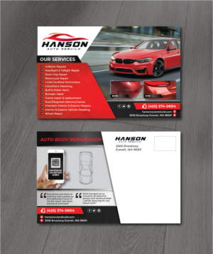 Diseño de Postal por alex989 para Hanson Auto Rebuild | Diseño: #26205061