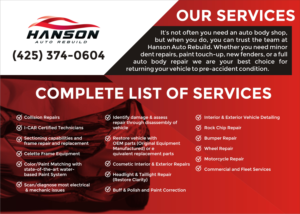 Postcard Design by SUNEEEEEL for Hanson Auto Rebuild | Design: #26140846