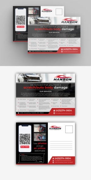 Diseño de Postal por debdesign para Hanson Auto Rebuild | Diseño: #26133849