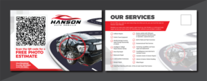 Postcard Design by Deziners Zone for Hanson Auto Rebuild | Design: #26133806
