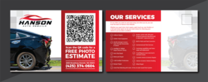 Postcard Design by Deziners Zone for Hanson Auto Rebuild | Design: #26133808