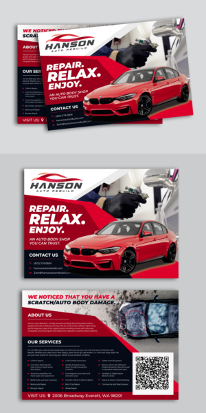 Diseño de Postal por ecorokerz para Hanson Auto Rebuild | Diseño: #26142586