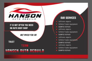 Postcard Design by Mahder for Hanson Auto Rebuild | Design: #26135203