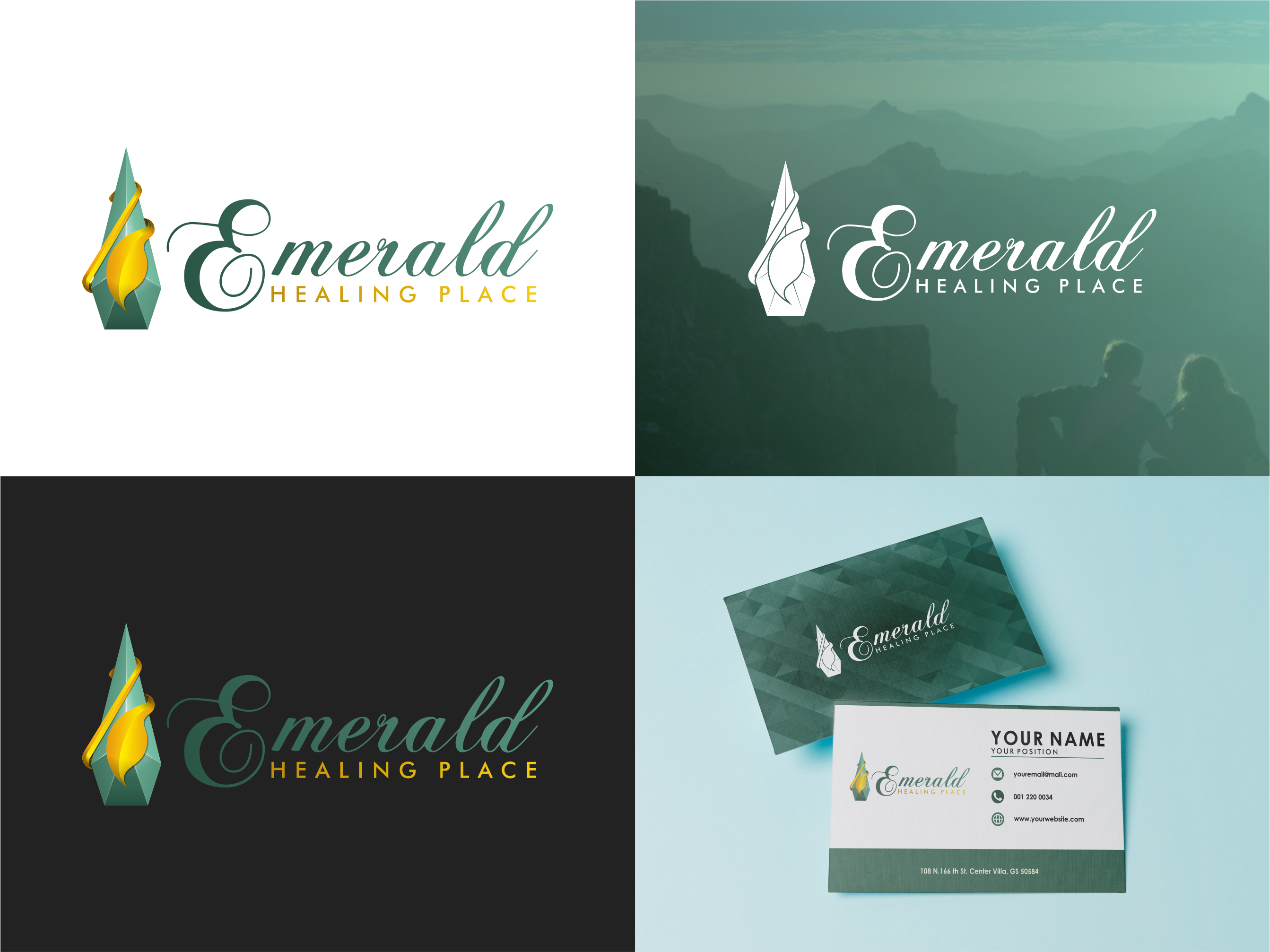 Logo-Design von Nembelas Studio für Emerald Healing Place | Design #26168037