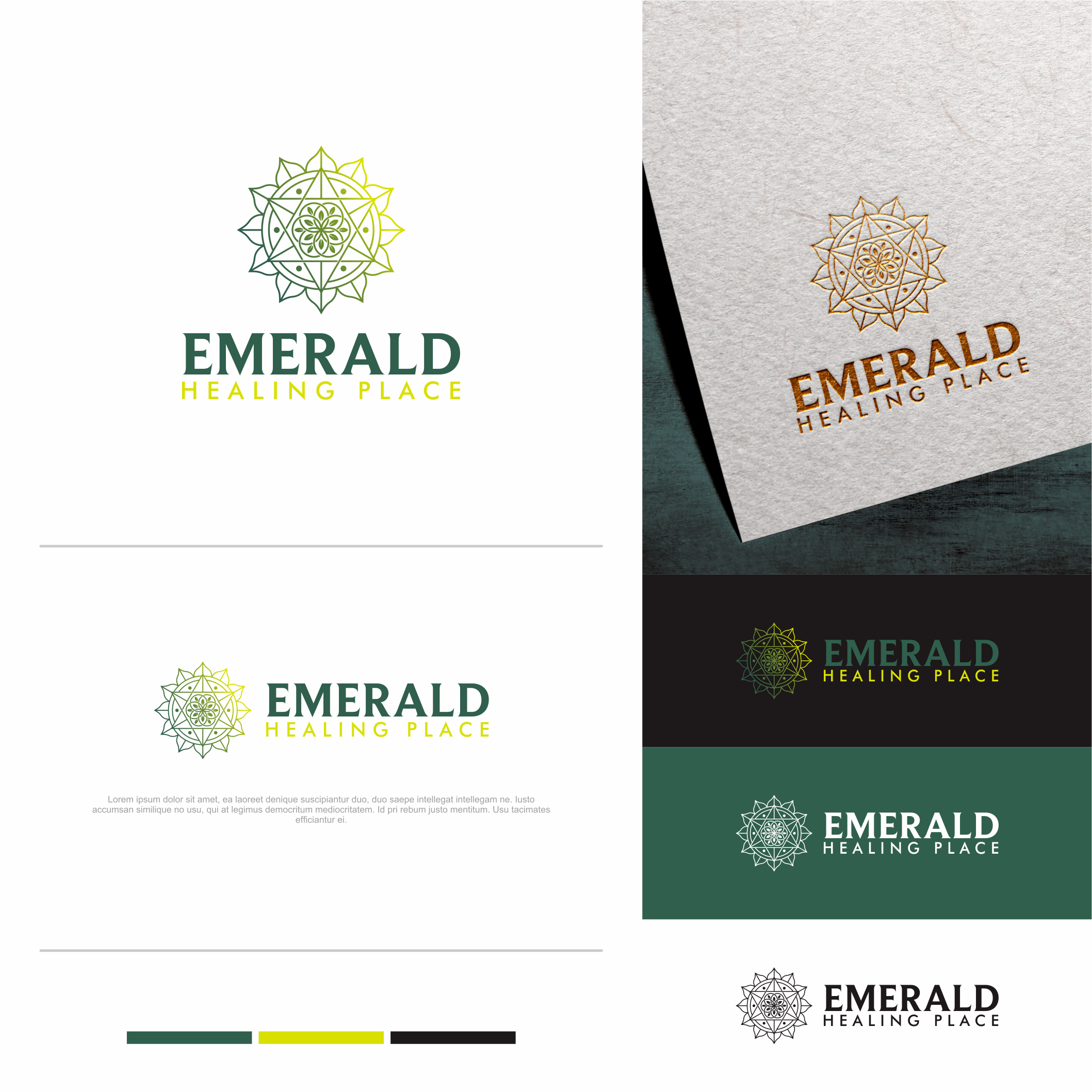 Logo Design by Nembelas Studio for Emerald Healing Place | Design #26173280
