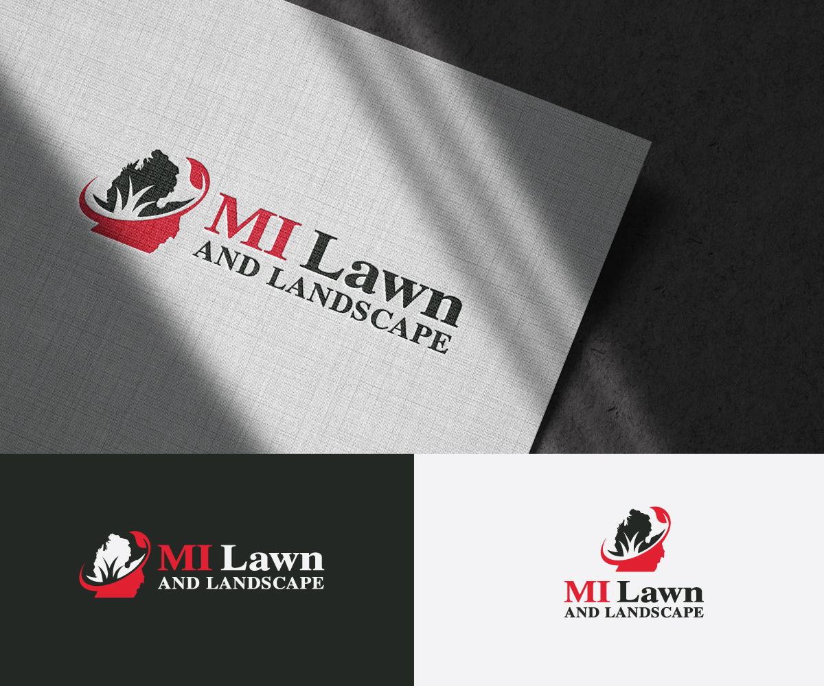 Logo Design by Ena for MI Lawn and Landscape | Design #26169751