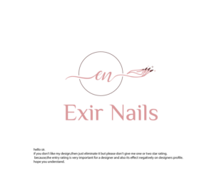 Exir Nails | Logo Design by sekanul