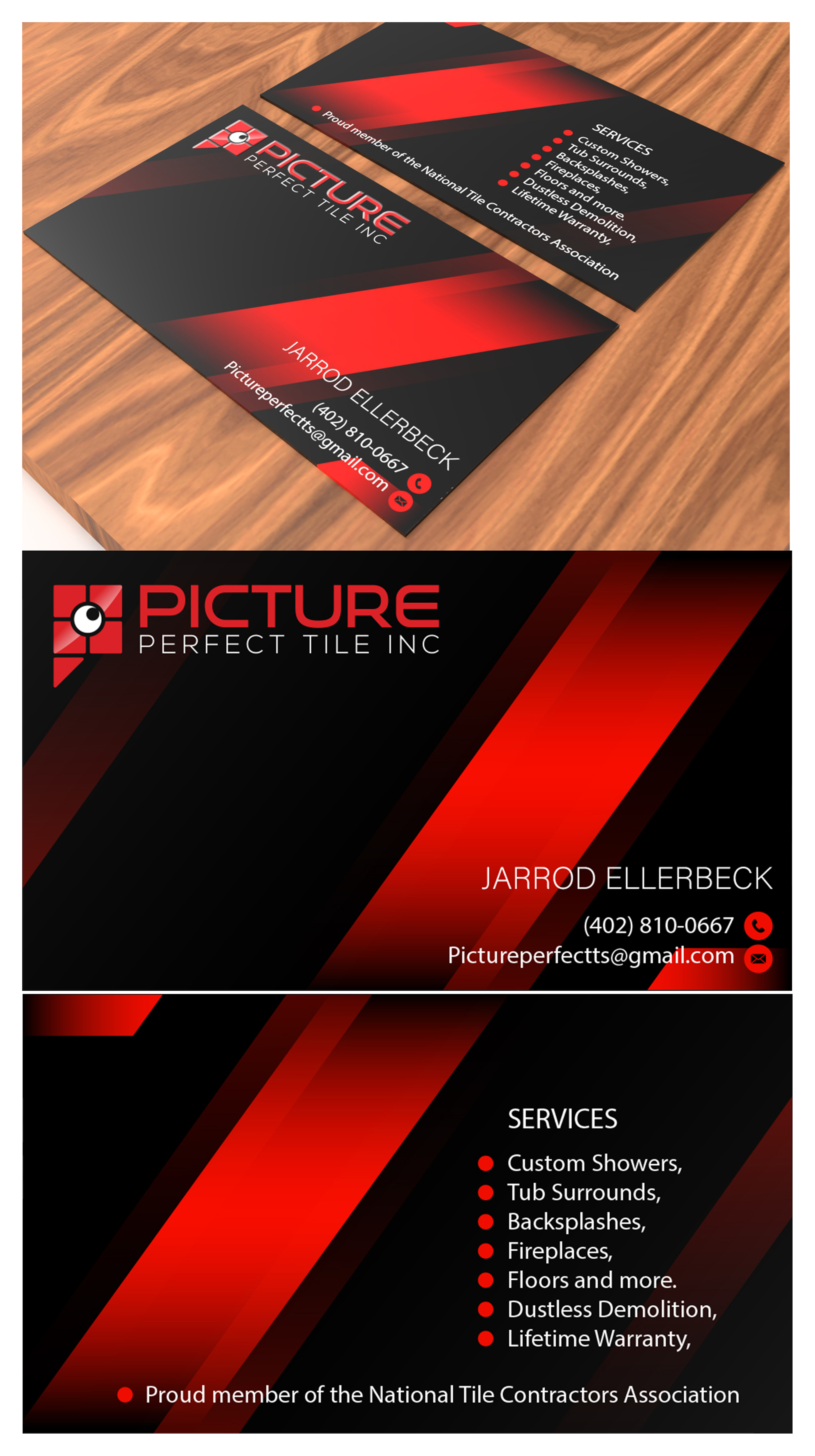 Business Card Design by sohel 14 for Picture Perfect Tile Inc. | Design #26133243