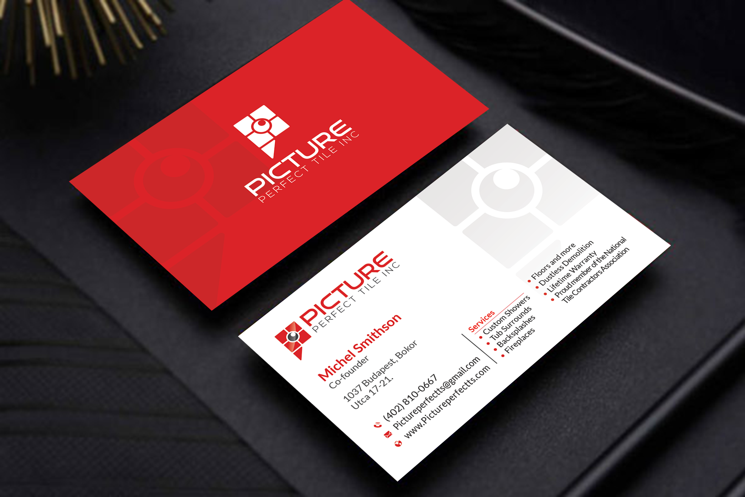 Design de Carte de Visite par MD SHORIF UDDIN pour Picture Perfect Tile Inc. | Design #26132124