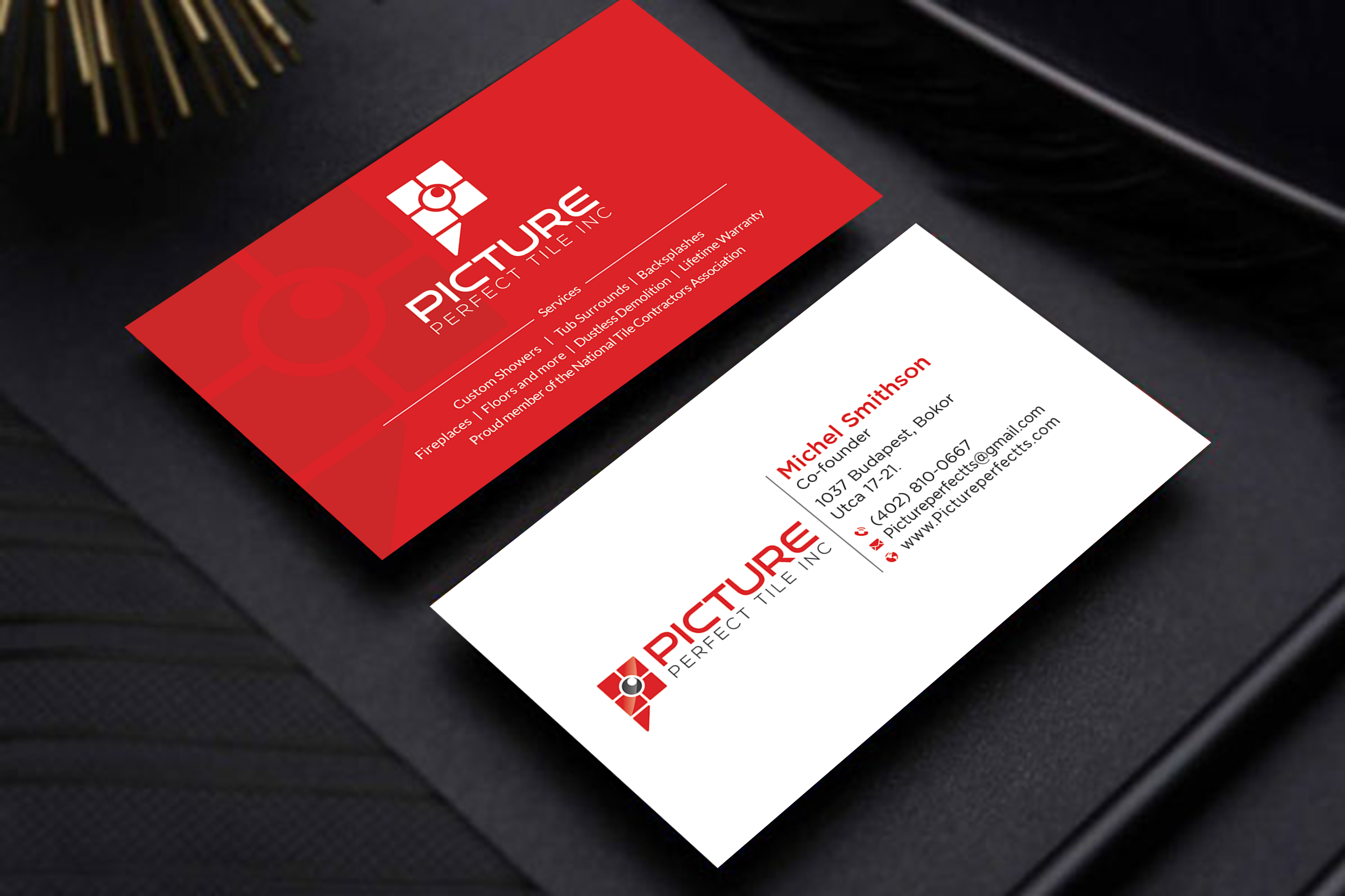 Design de Carte de Visite par MD SHORIF UDDIN pour Picture Perfect Tile Inc. | Design #26132125