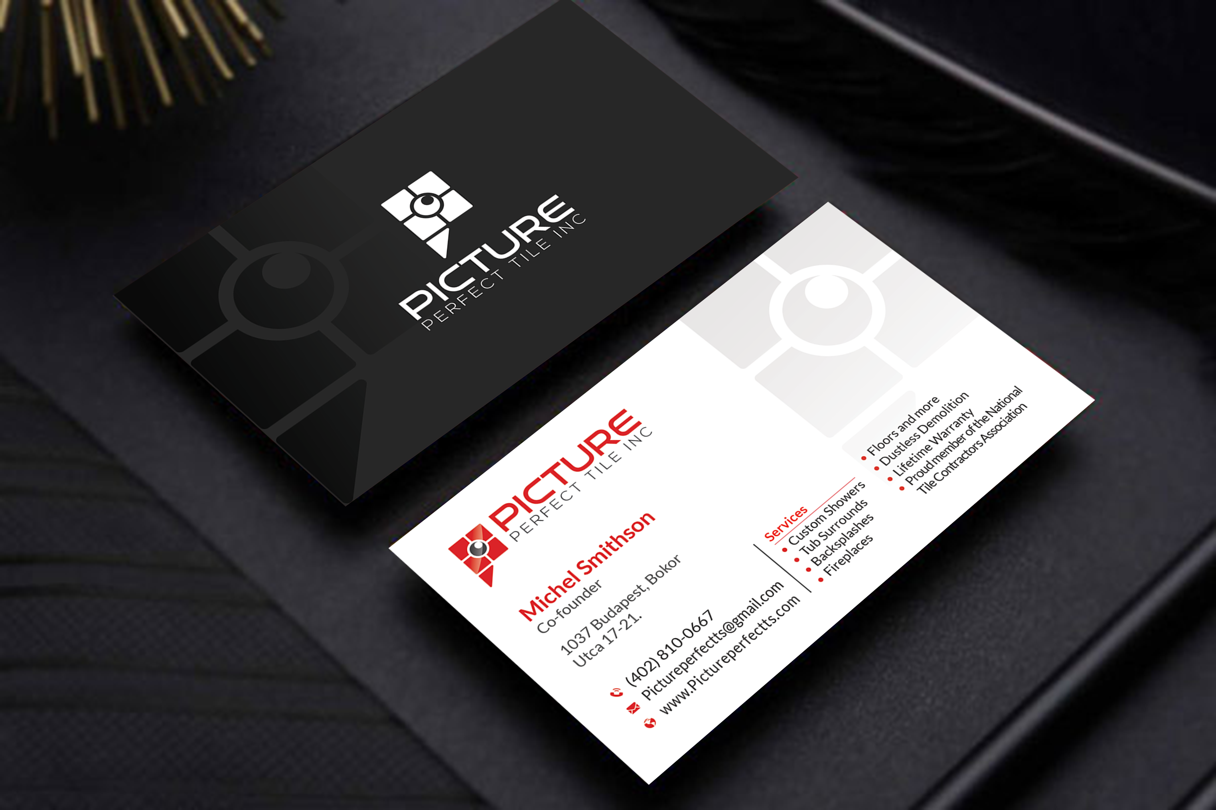 Design de Carte de Visite par MD SHORIF UDDIN pour Picture Perfect Tile Inc. | Design #26132126
