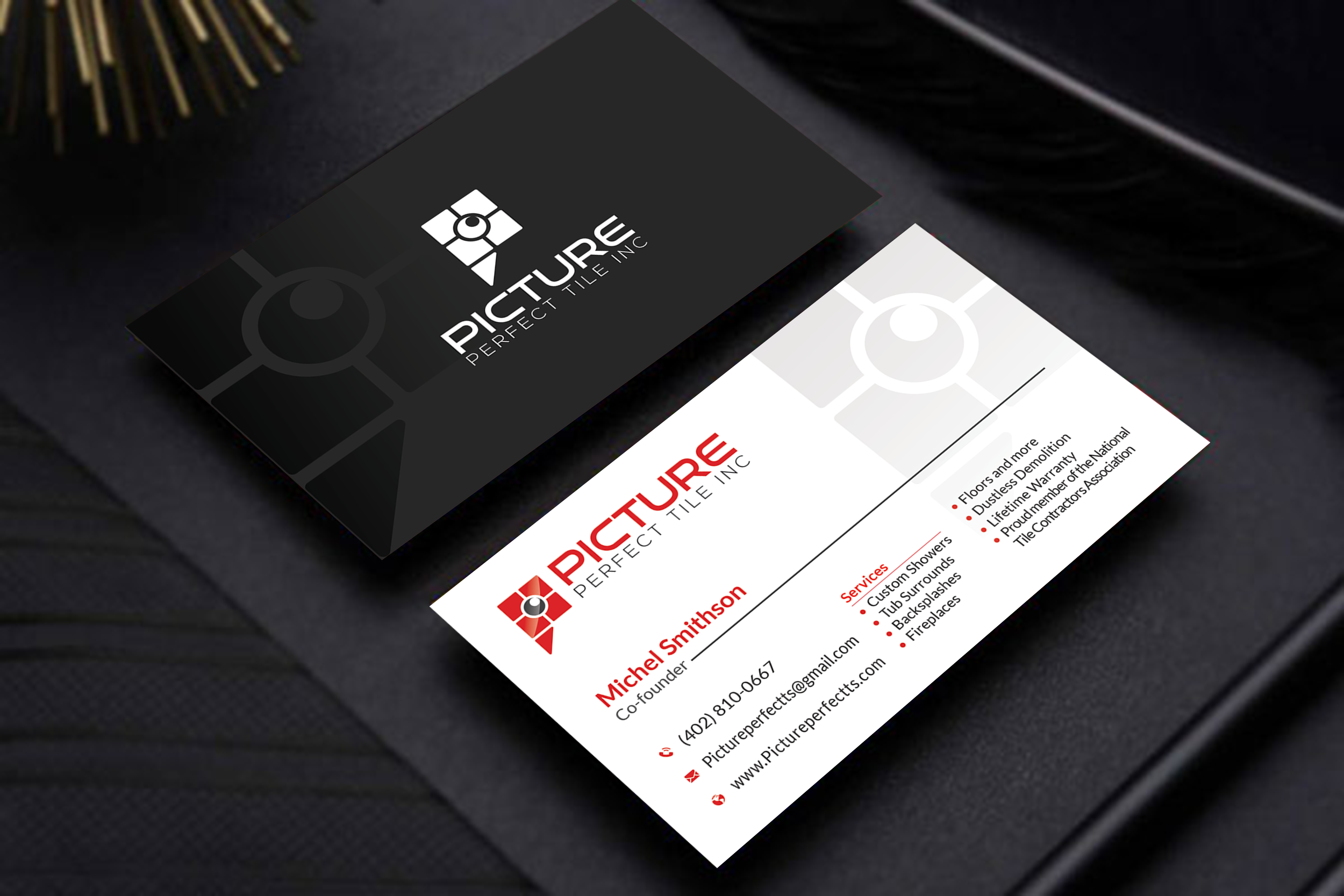 Design de Carte de Visite par MD SHORIF UDDIN pour Picture Perfect Tile Inc. | Design #26132136