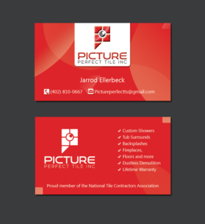 Business Card Design by AditiArts for Picture Perfect Tile Inc. | Design #26132553