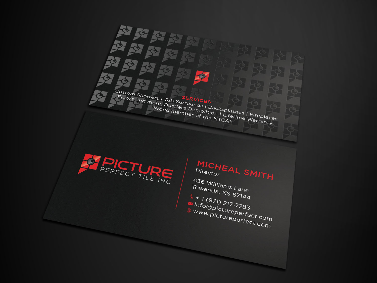 Design de Carte de Visite par Tripti Ranjan Gain pour Picture Perfect Tile Inc. | Design #26133405