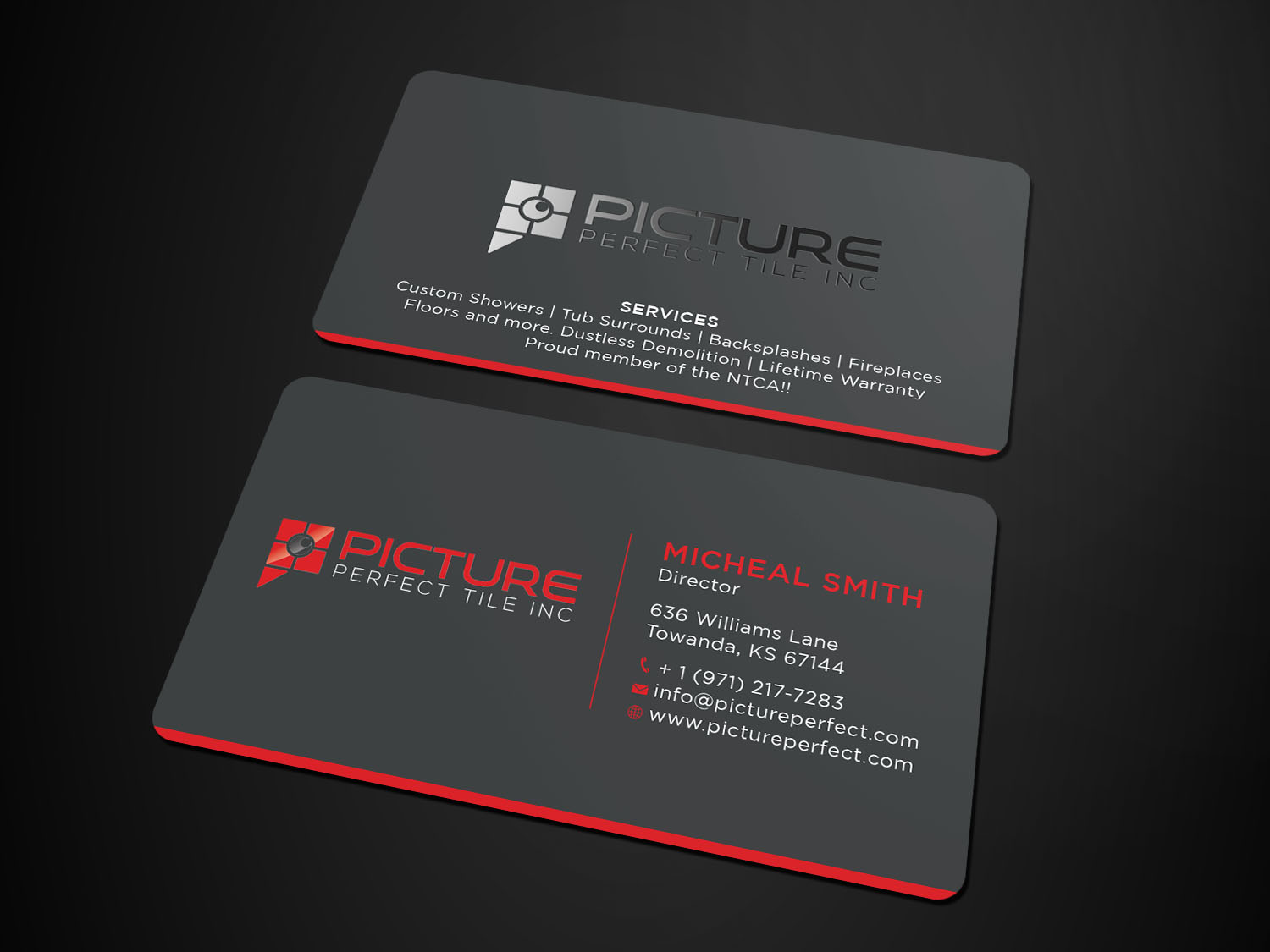 Design de Carte de Visite par Tripti Ranjan Gain pour Picture Perfect Tile Inc. | Design #26133412