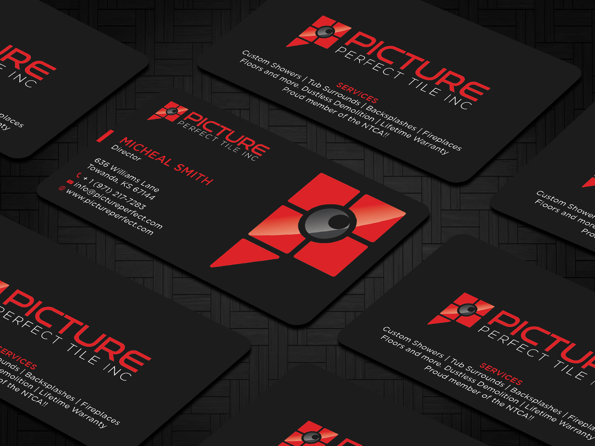 Design de Carte de Visite par Tripti Ranjan Gain pour Picture Perfect Tile Inc. | Design #26133421