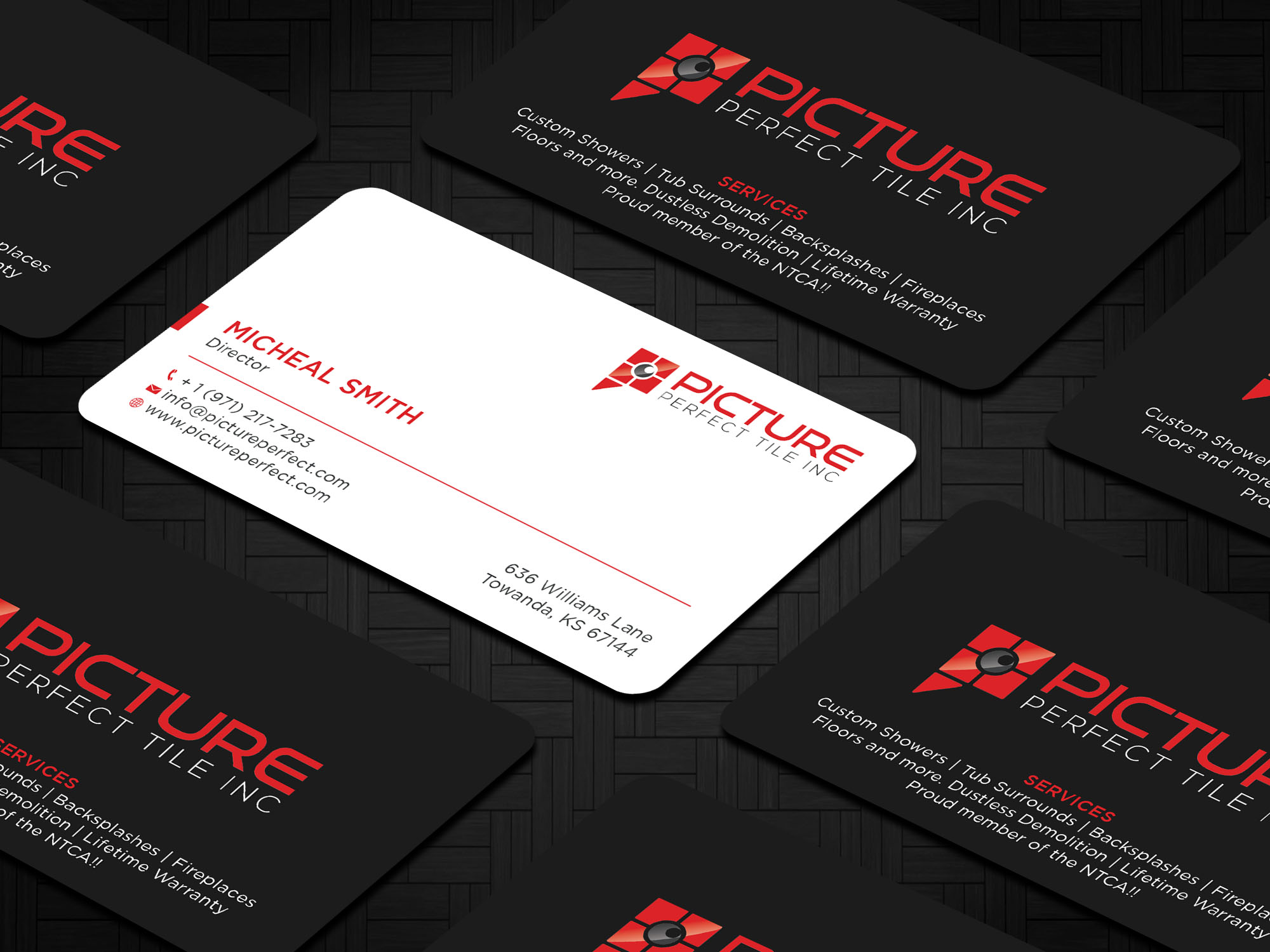 Business Card Design by Tripti Ranjan Gain for Picture Perfect Tile Inc. | Design #26133432