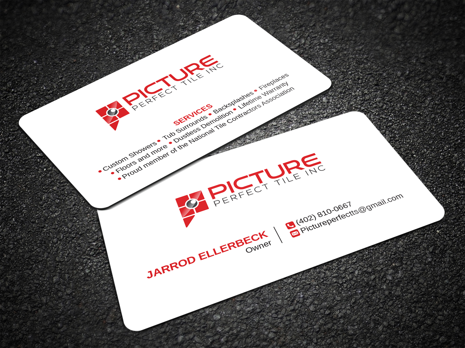 Business Card Design by Imagine design000 for Picture Perfect Tile Inc. | Design #26133683