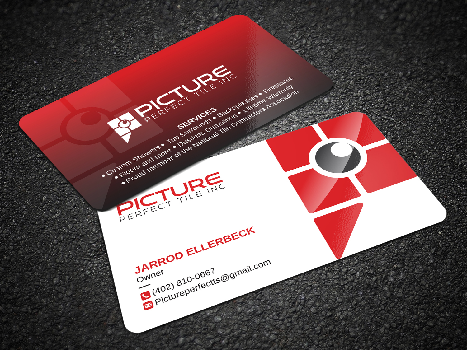 Business Card Design by Imagine design000 for Picture Perfect Tile Inc. | Design #26133712