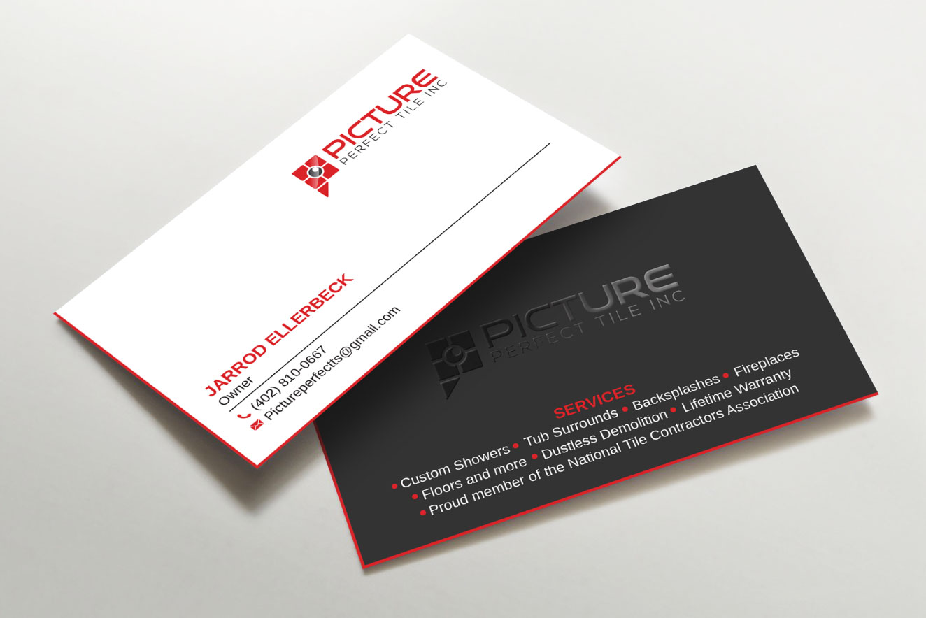 Design de Carte de Visite par Imagine design000 pour Picture Perfect Tile Inc. | Design #26134294